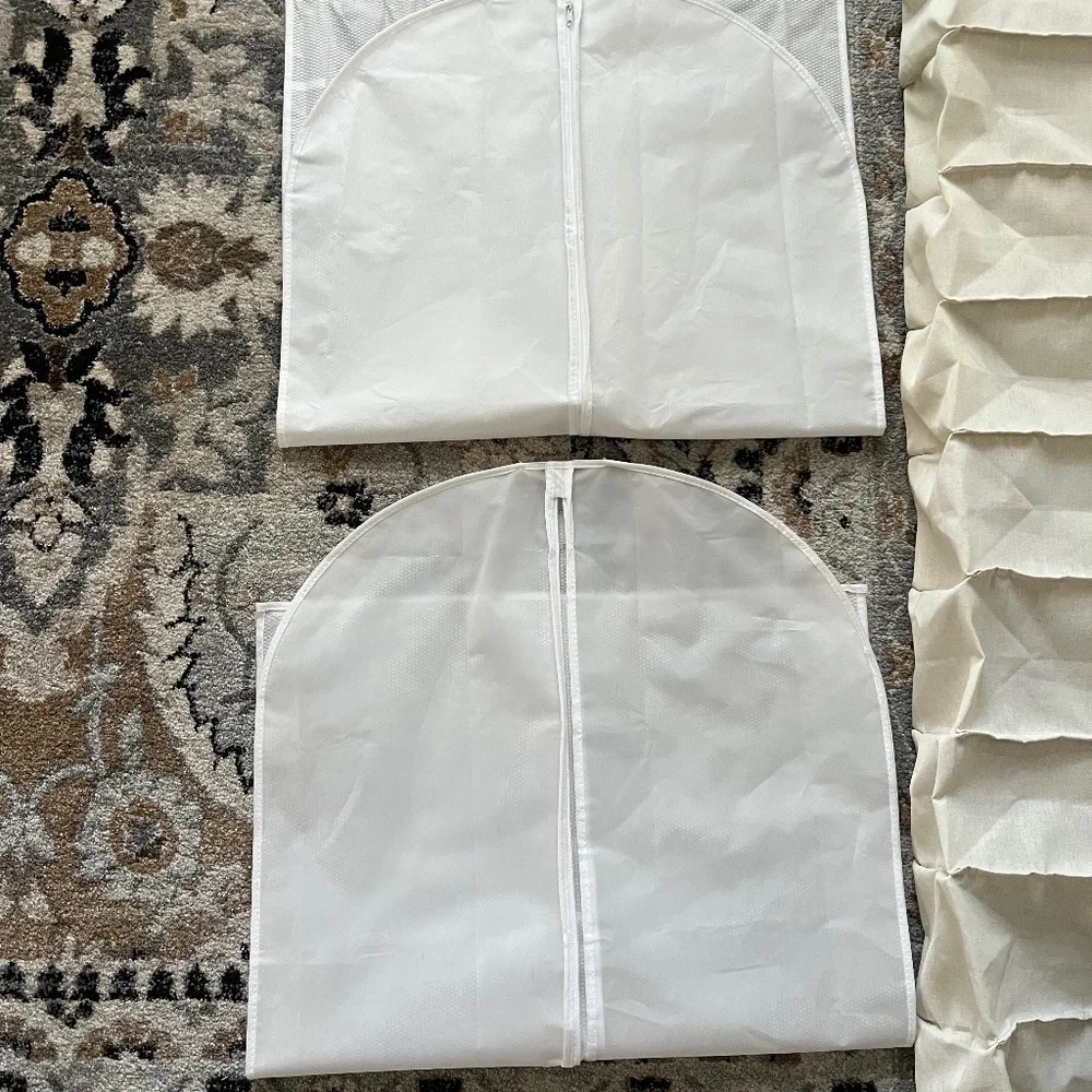 Lot of 2 Garment Bags, a 10 Shelf Hanging Shoe Storage, & 1 Lingerie Bag
